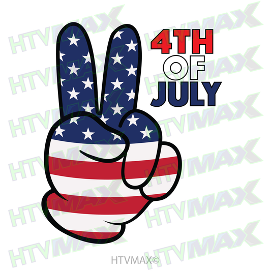 4th of July Cartoon Hand